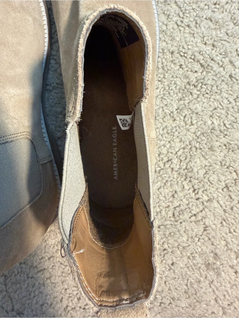 American Eagle Outfitters tan suede
